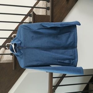 The North Face meduium blue zip up jacket